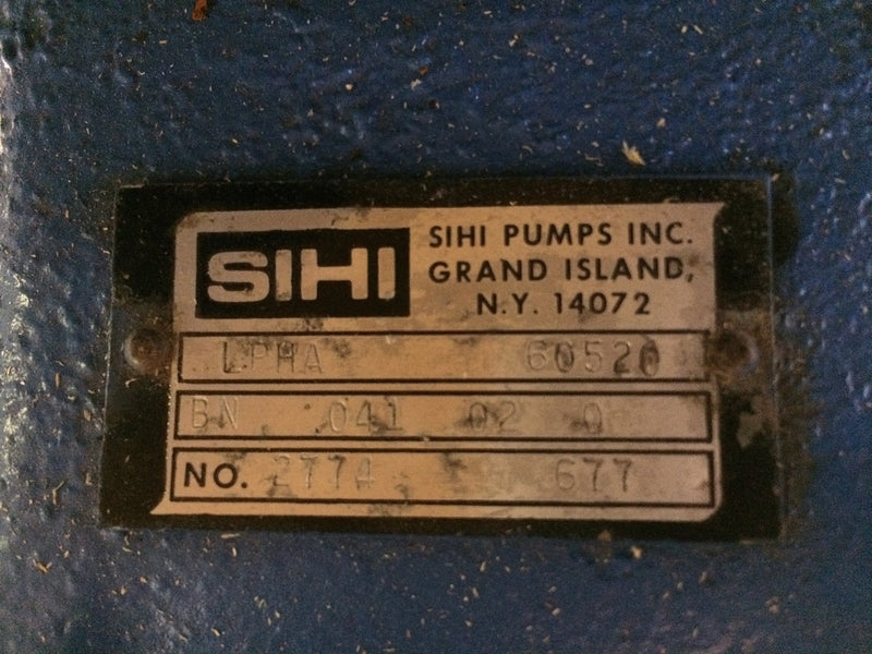 SIHI LPHA-60520 Vacuum Pump Skid – 25 HP SIHI 
