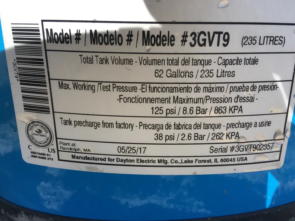 62 litres in sales gallons