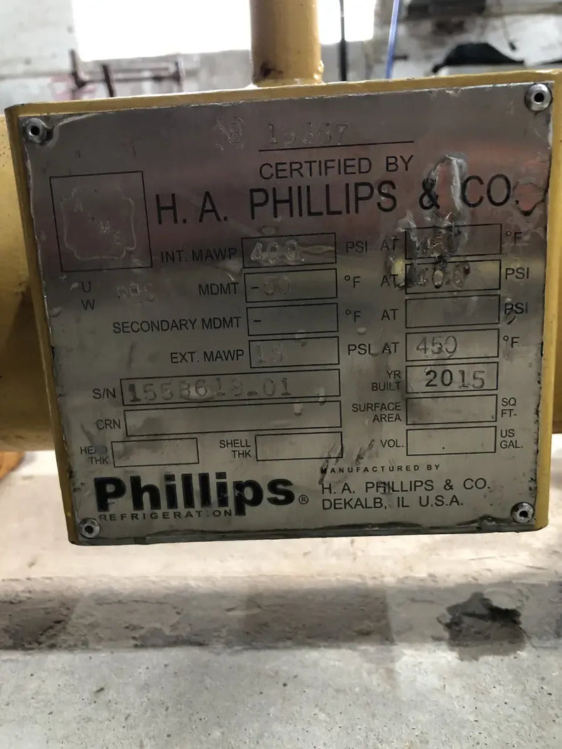 Separador de aceite horizontal HA Phillips &amp; Co (6 pulgadas x 35 pulgadas, 5 galones)