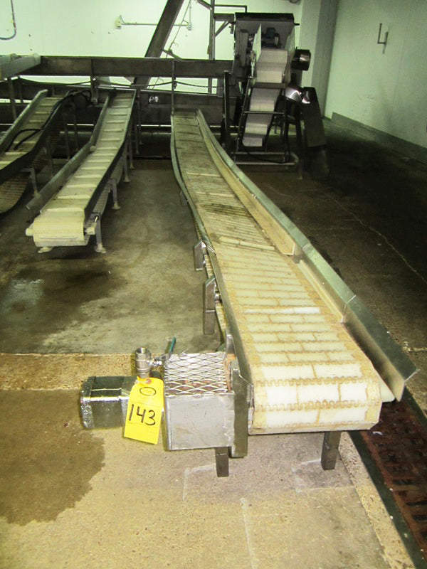 Stainless Steel Conveyor - 12 in. W x 22 ft. L Not Specified 