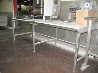 Stainless Steel Frame Teflon Top Table Not Specified 
