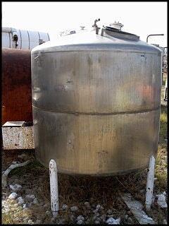Stainless Steel Non-Jacketed Processor- 650 Gallon Not Specified 
