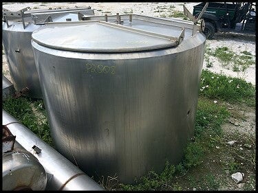 Stainless Steel Processing Tank - 600 Gallons Not Specified 
