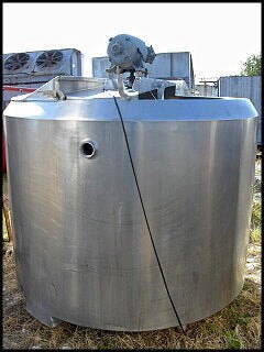 Stainless Steel Processor- 600 Gallon Not Specified 