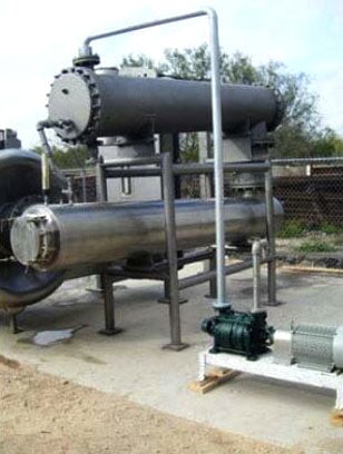 Stainless Steel Shell and Tube Pre-Heater and Condenser Merrick Mechanical 
