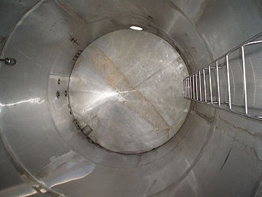 Stainless Steel Single Shell Vertical Silo- 7,000 Gallon