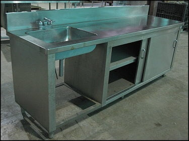 Stainless Steel Sink Prep Table Not Specified 