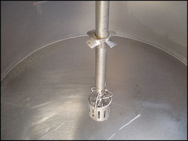 Stainless Steel Tank with Admix Rotosolver High Shear Mixer - 200 Gallon Admix 