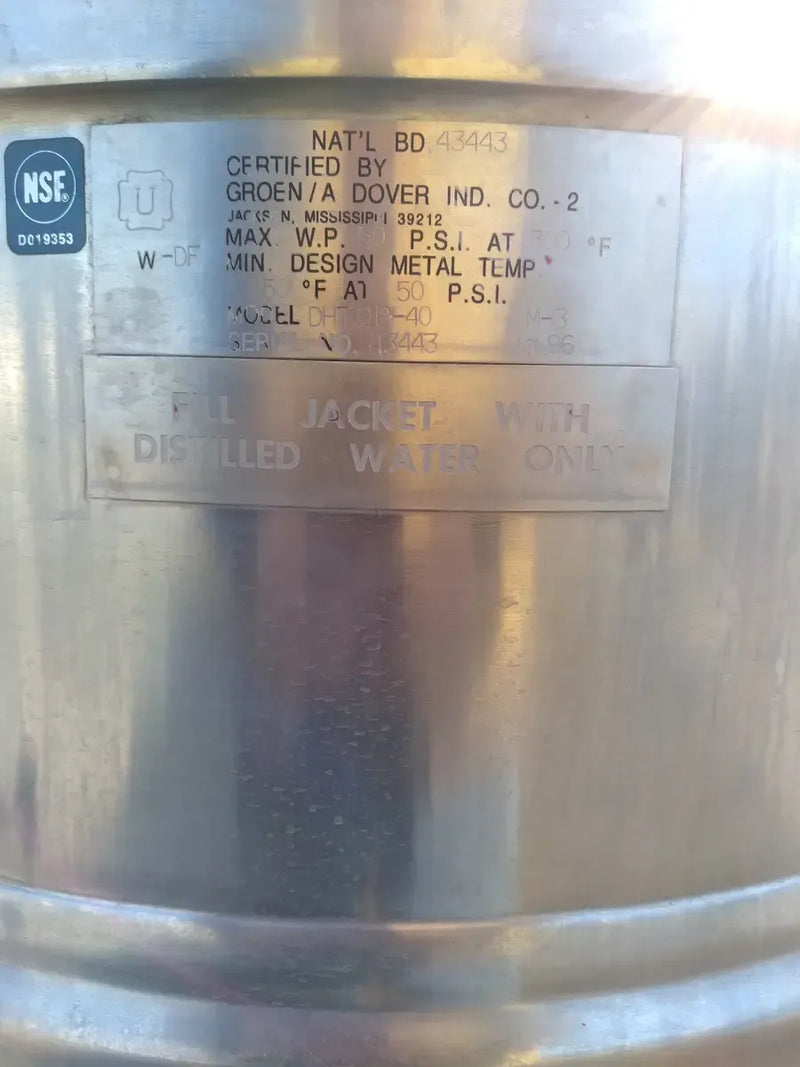 Groen Mixer Kettle - 40 Gallon