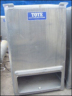 Tote Bulk Single Shell Aluminum Storage Tanks - 550 Gallon Tote Systems 