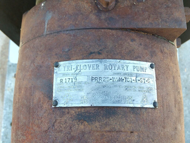 Tri Clover PR25 Positive Displacement Pump Tri Clover 