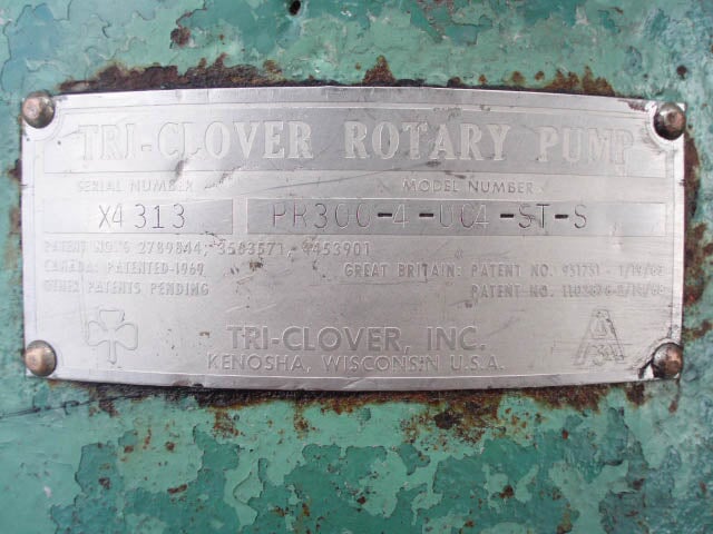 Tri-Clover Rotary Pump Gear Case Tri Clover 
