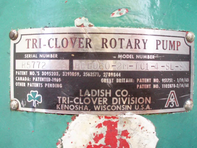 TRI-CLOVER ROTARY PUMP Tri Clover 