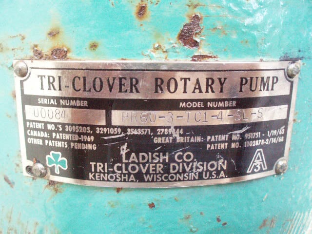 Tri Clover Rotary Pump Tri Clover 