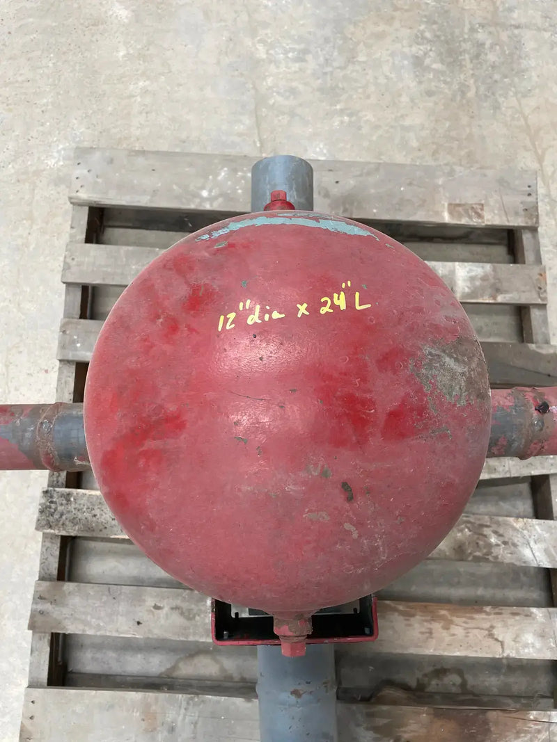 Tanque de aceite de amoníaco vertical Super Separator Vilter (12 pulgadas x 24 pulgadas, 15 galones)