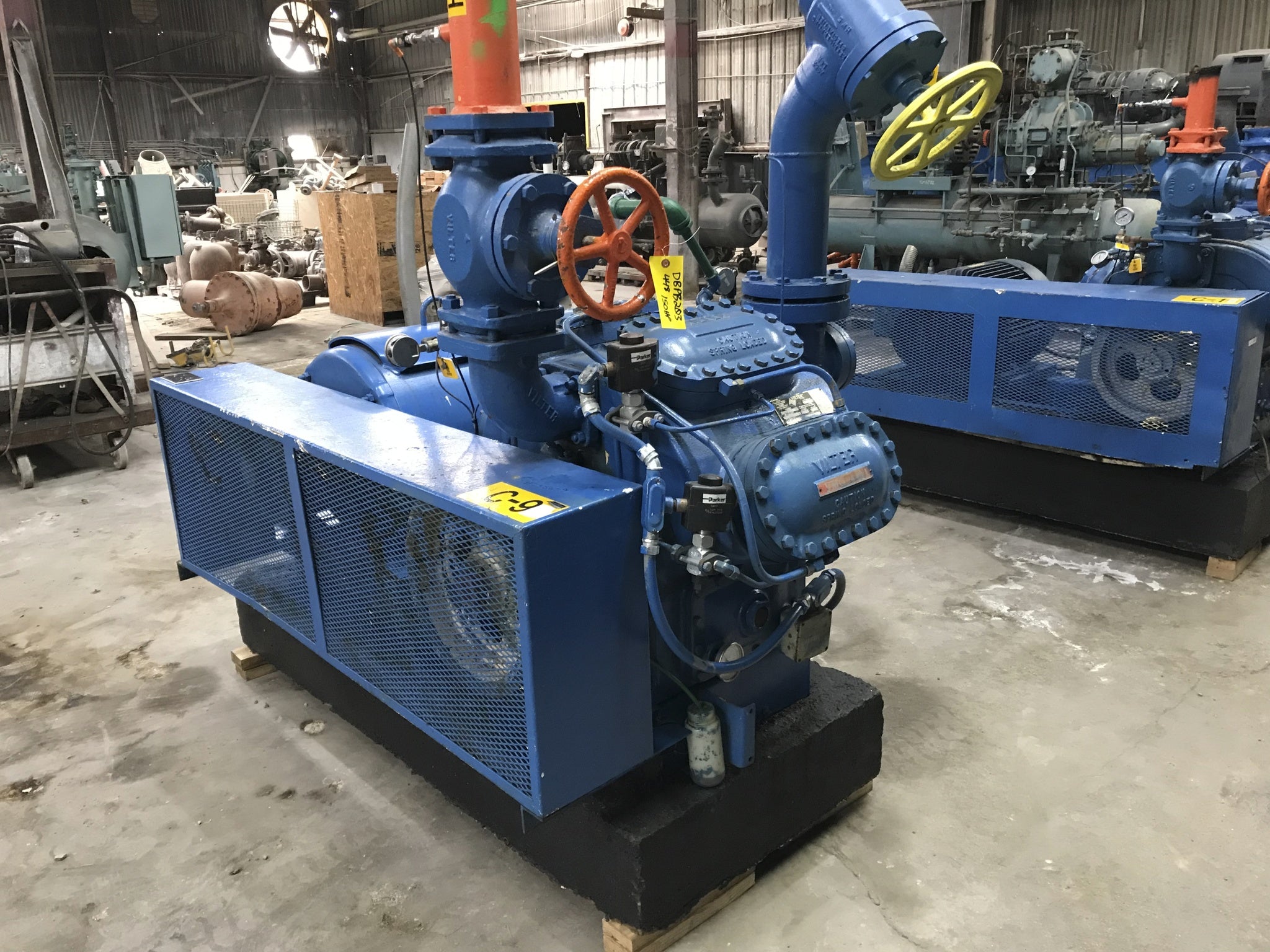 Vilter 448 8-Cylinder Reciprocating Compressor Package (150 HP 460 V,