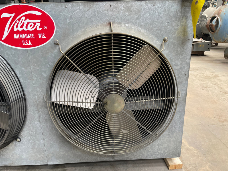 Vilter SC 24-64-1/2-RA-HGC Ammonia Evaporator Coil - 11 TR 3 Fans (Low Temperature) Vilter 
