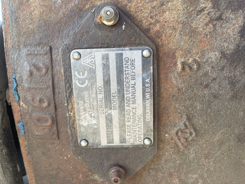 Waukesha Cherry Burrell 030 Positive Displacement Pump (3 HP, 36 GPM MAX, 4.3 GPM Set-Up) Waukesha Cherry-Burrell 