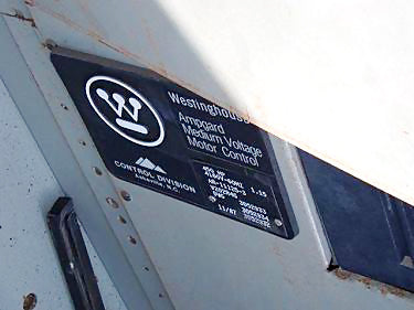 Westinghouse Ampgard Medium Voltage, 250 HP 4160v Motor Starter Control Panel Westinghouse 