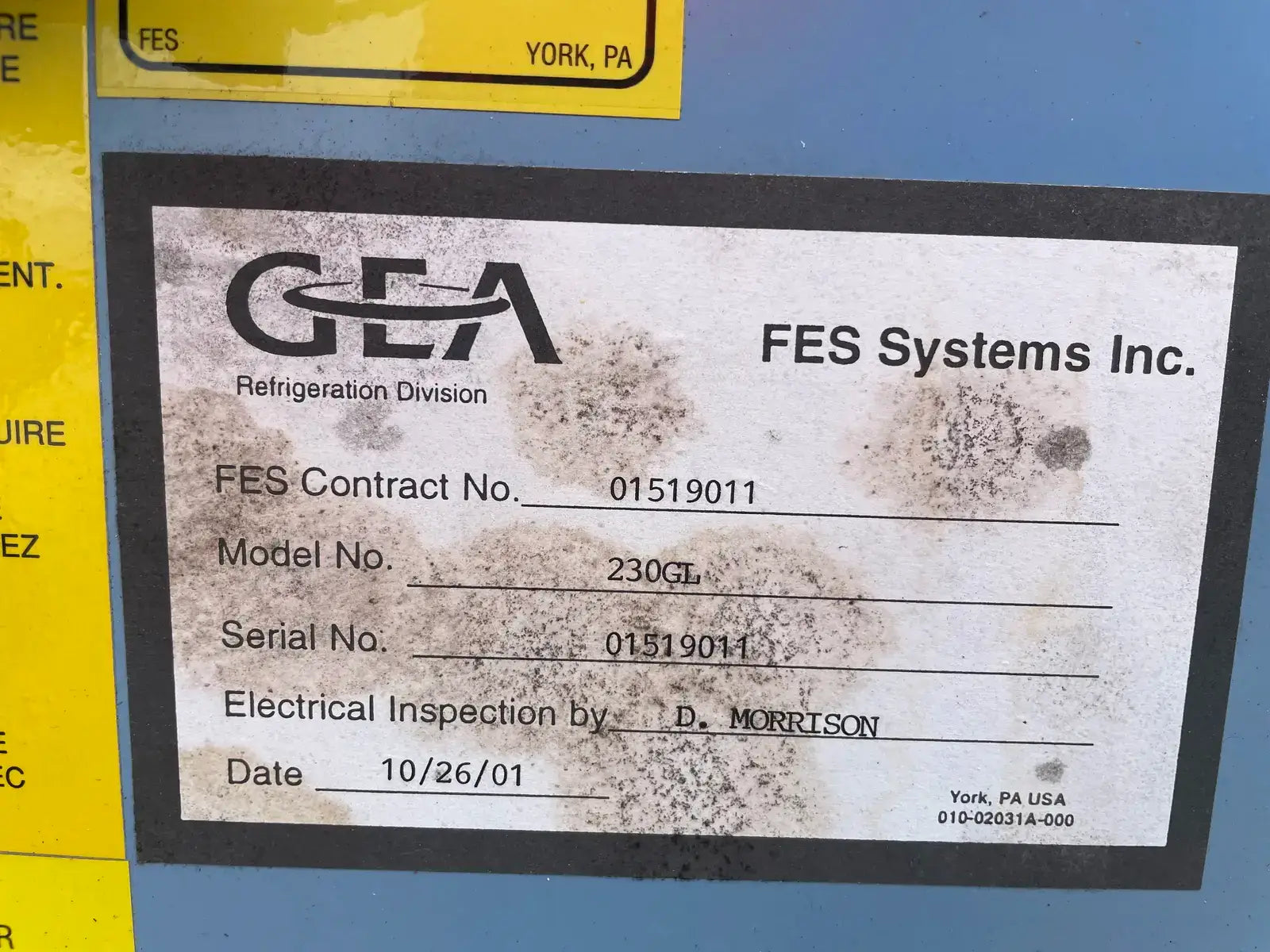 Gea Model R GEA 230GL Rotary Screw Compressor Package (GEA R-52, 300 HP 460 V, Mic