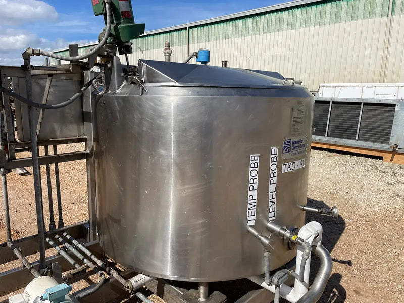 Paquete de tanque agitador de mezcla de proceso Waukesha Cherry-Burrell (300 gal)
